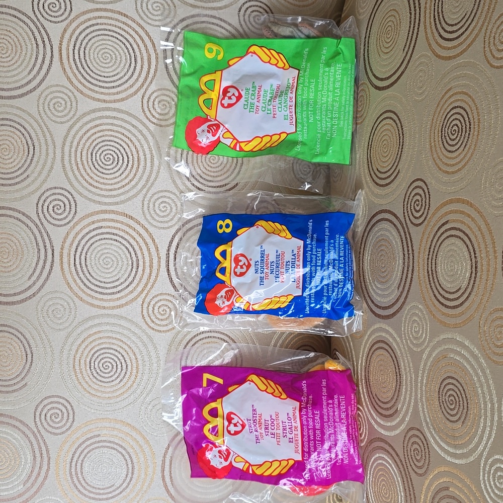 1999 McDonalds Happy Meal❤TY Teenie Beanie Babies☆Full Set New Unopened Packages - Picture 7 of 14